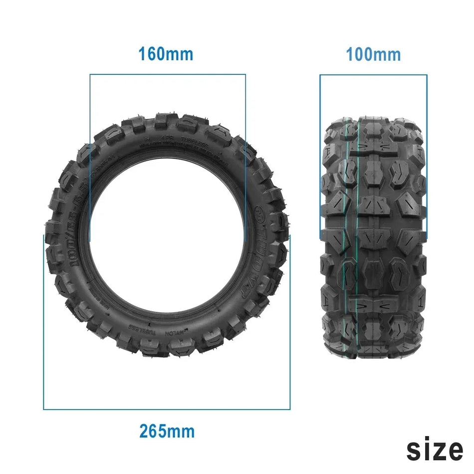 11-inch off-road tubeless tyre, 100/65-6.5 tubeless tyre