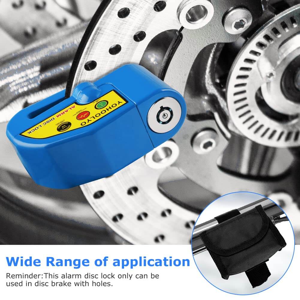 110db alarm motorcycle wheel lock