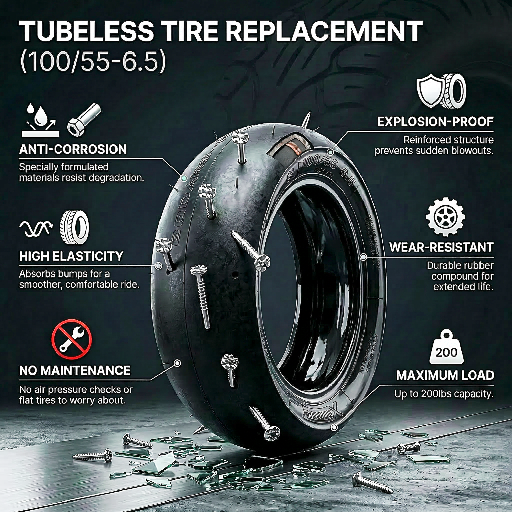 Jelly Gel Filled Tire for Electric Scooter Performance