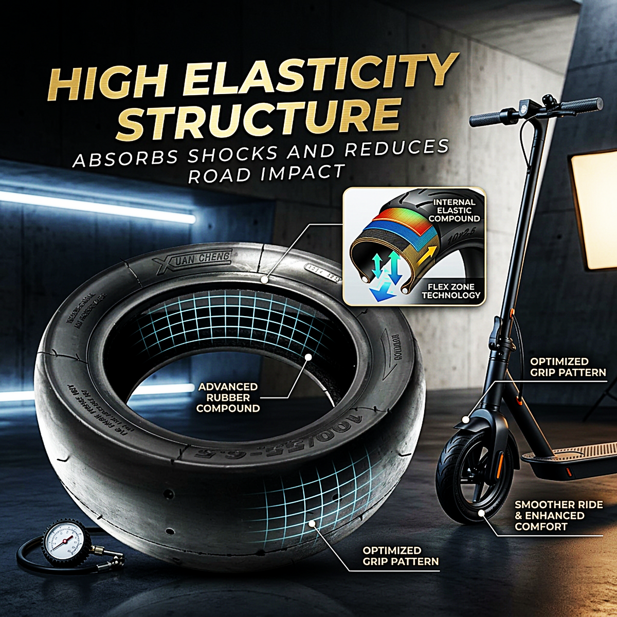 11 Inch Puncture Resistant Scooter Tire Replacement