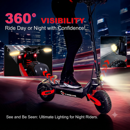 1200W Arwibon GT06 Electric Scooter with LCD Display