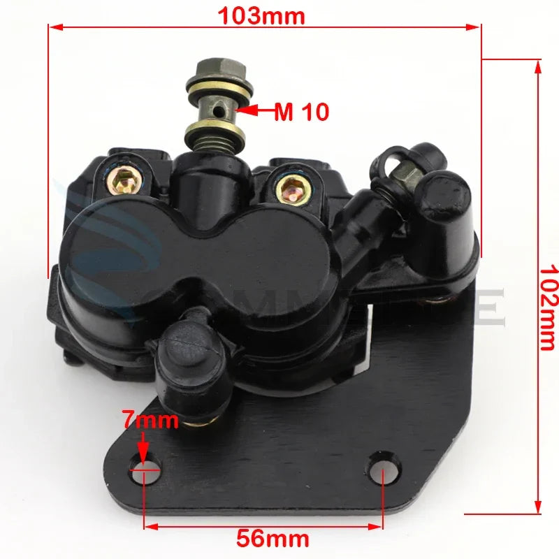 Rear Hydraulic Brake Caliper Assembly – Fits 100‑125 cc Motorcycles (Single Left / Right Unit)