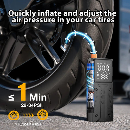 12V portable air compressor for vehicles