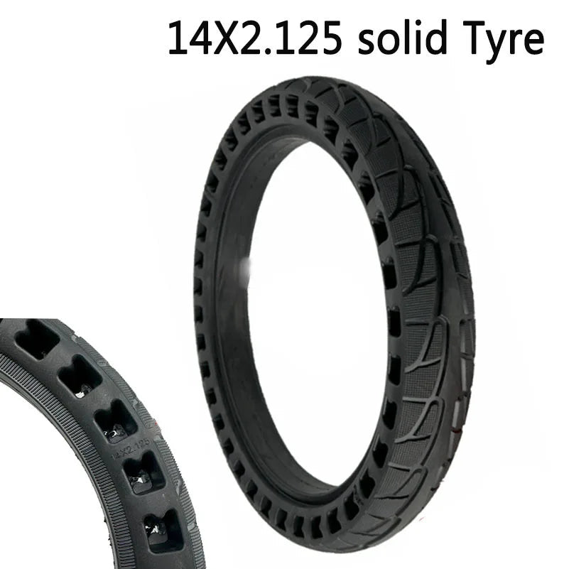 14x2.125 solid tire for folding bike