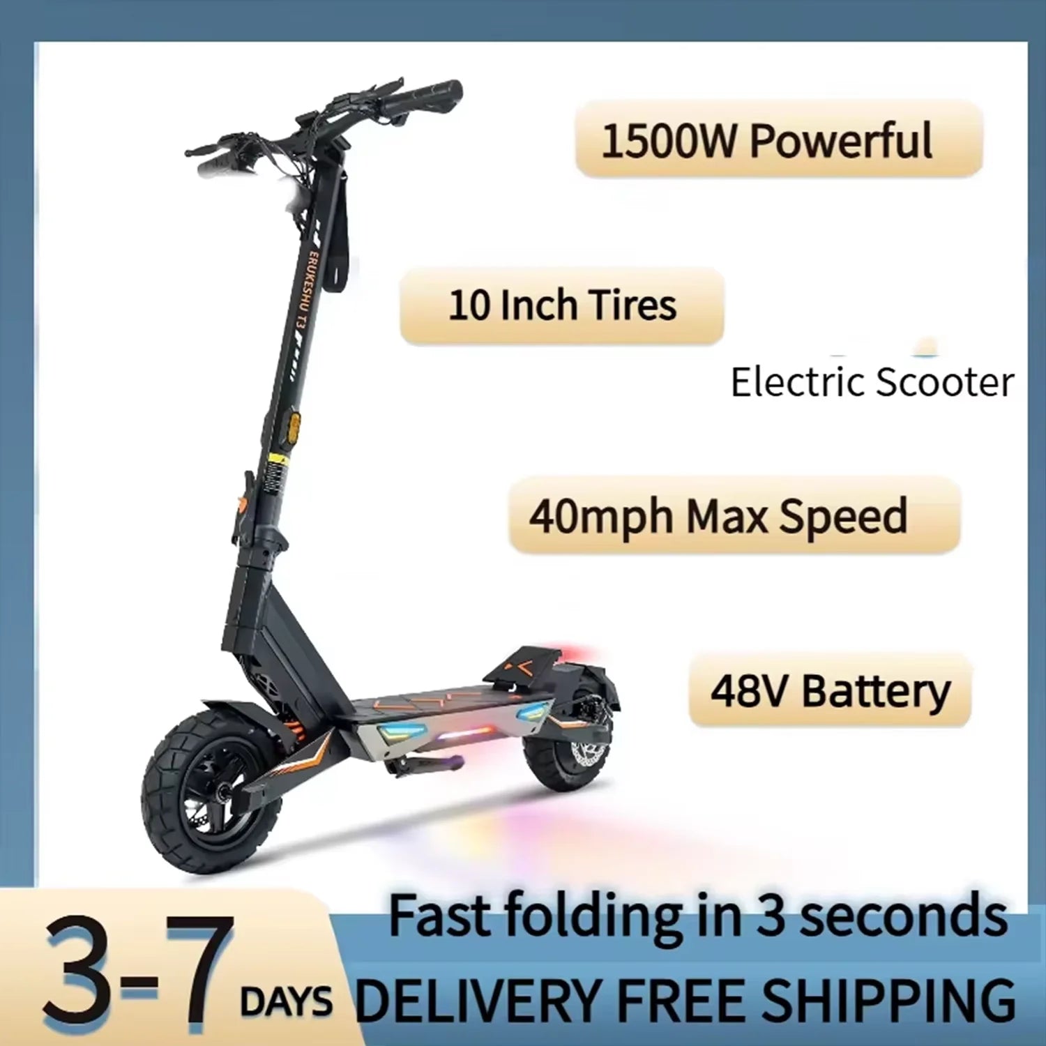 1500W Adult Electric Scooter for Daily Commuting