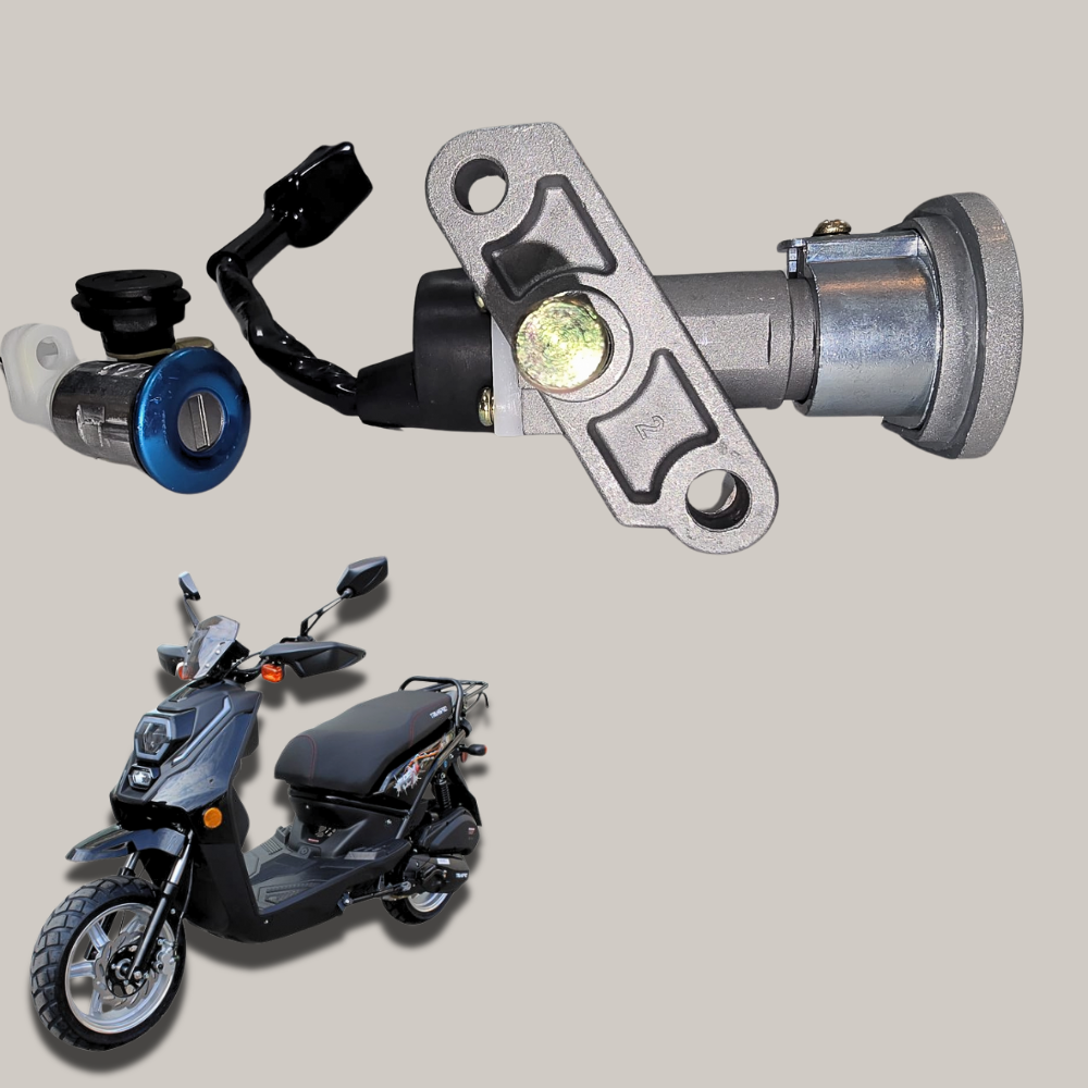 150cc bike ignition switch with key set and wiring harness