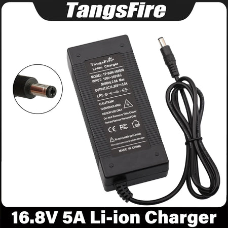 16.8V 5A Li-ion battery charger front view