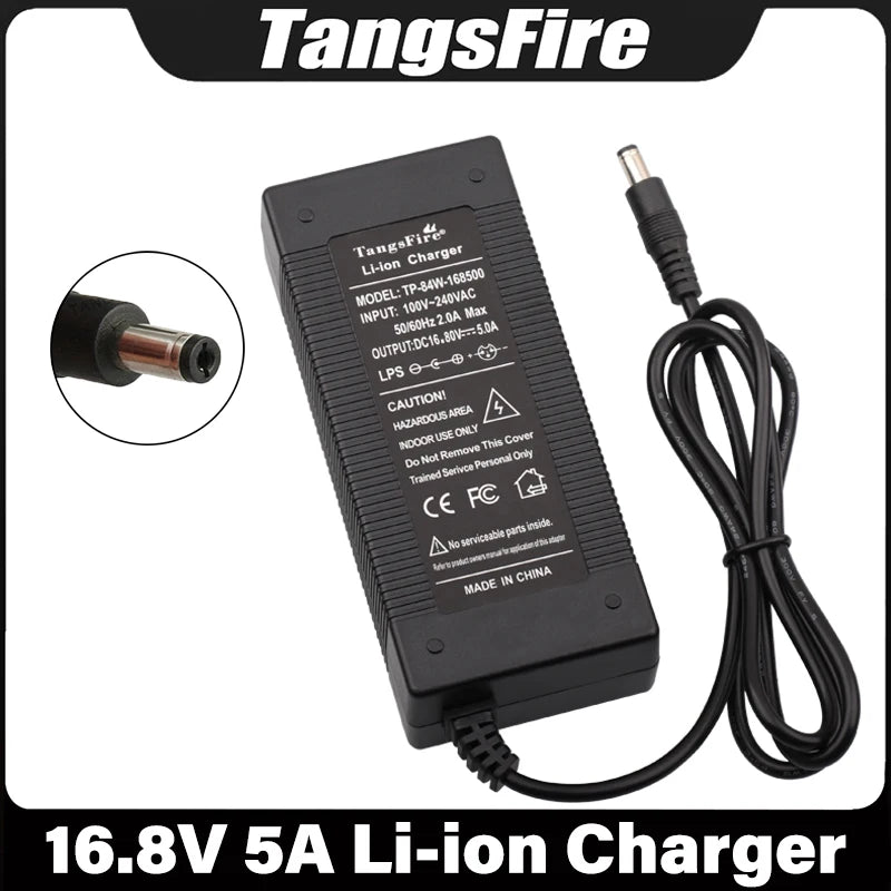 16.8V 5A Li-ion battery charger front view