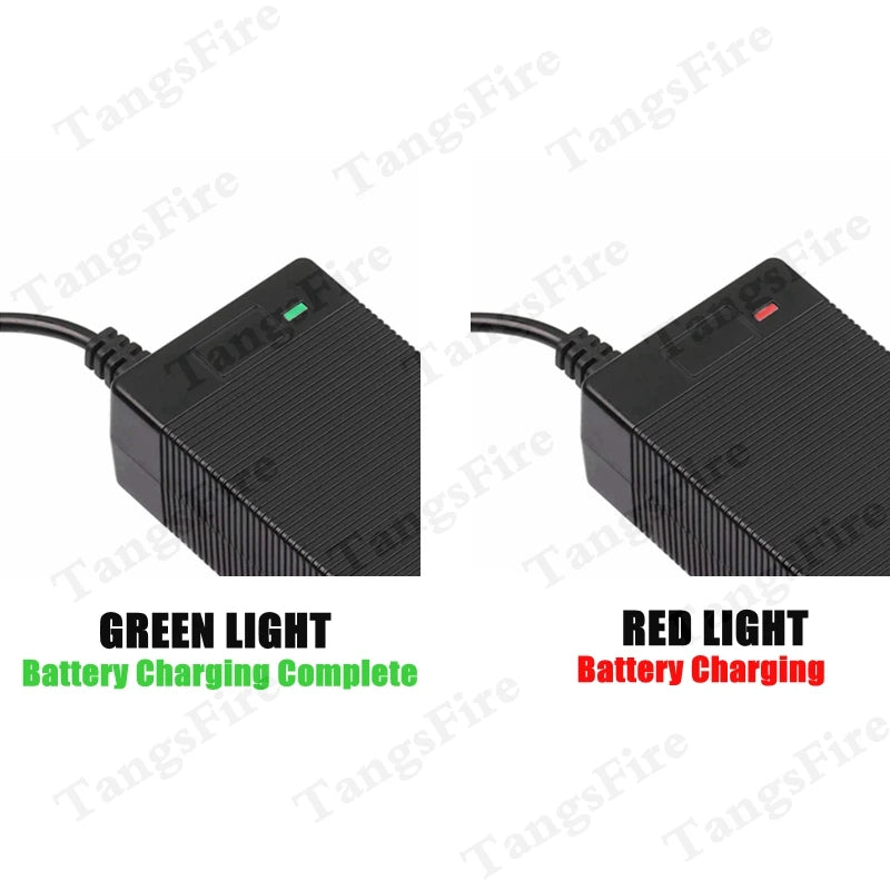 16.8V charger connected to 14.4V electric drill battery pack