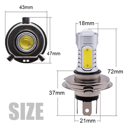 1600 lumens bright, 6000K white light