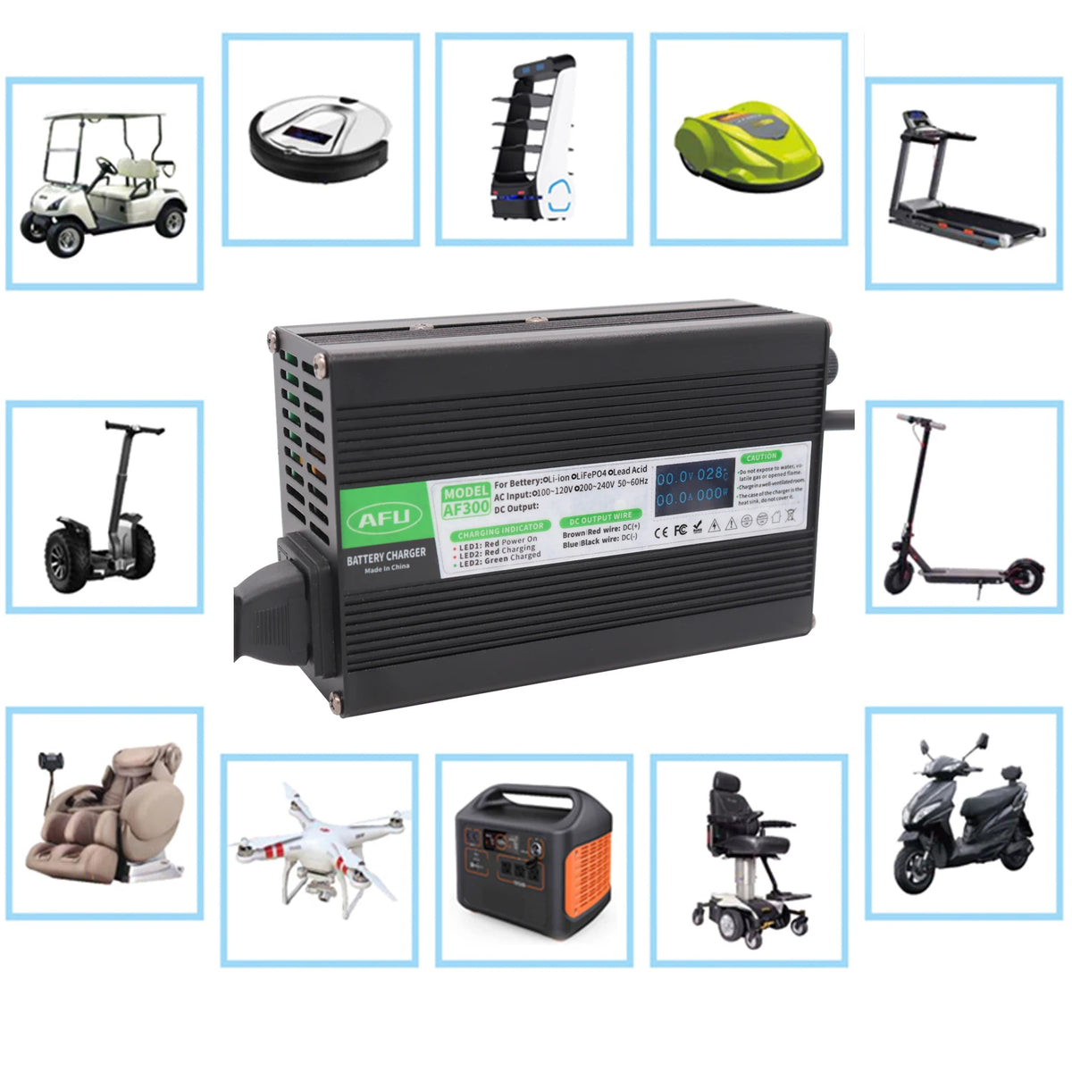 16S 59.2V lithium battery pack charger