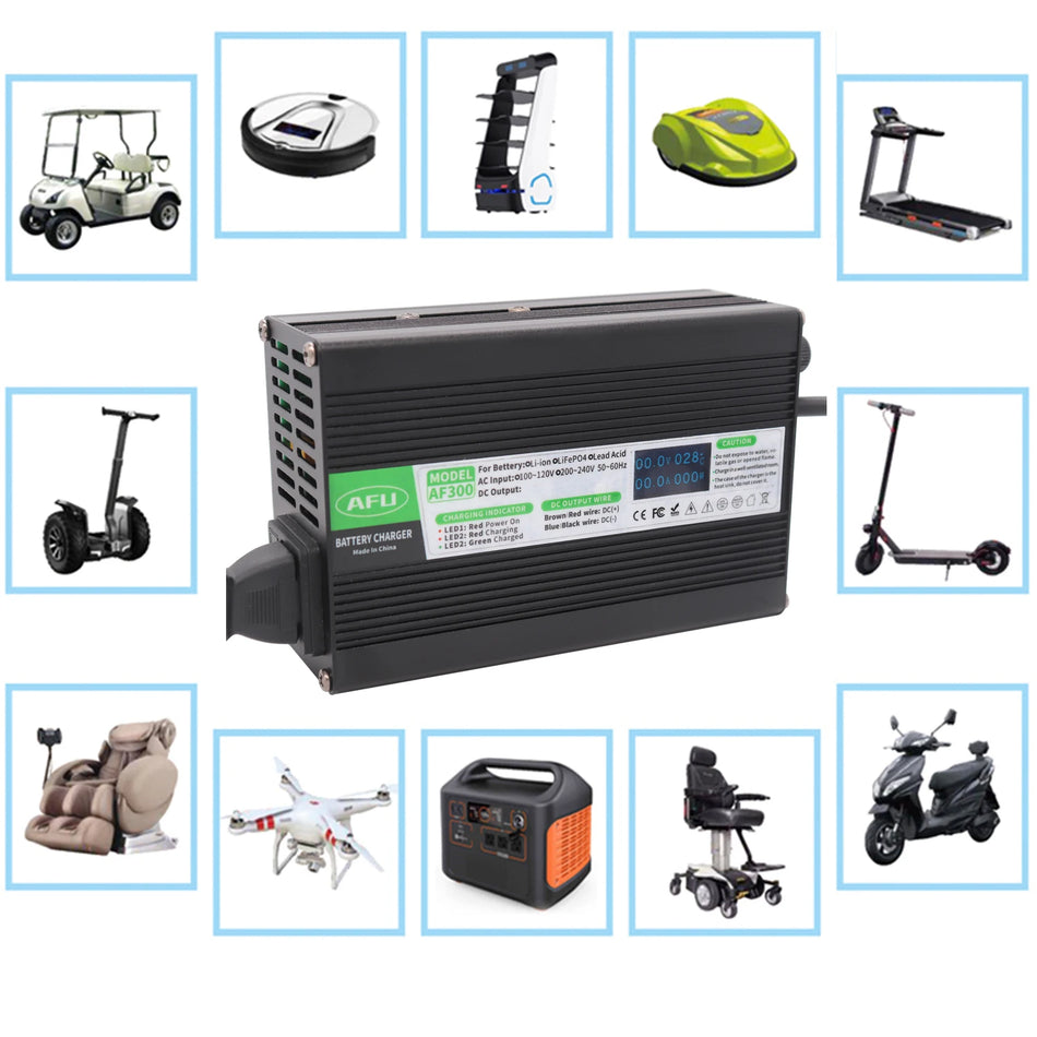 16S 59.2V lithium battery pack charger