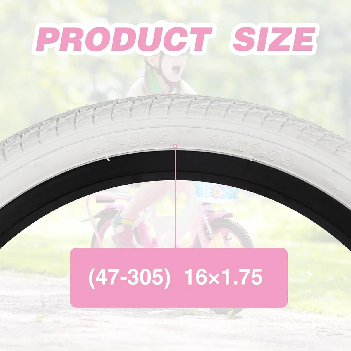16x1.75 child bicycle tire for mountain and girls bikes