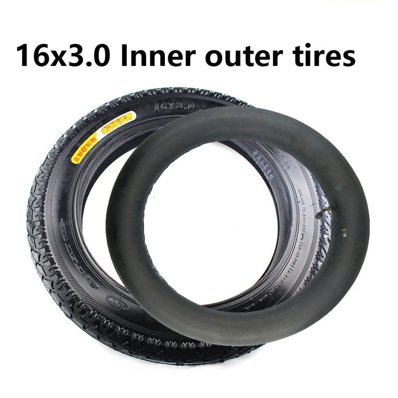 16x3.0 electric bike inner tube for scooter and tricycle