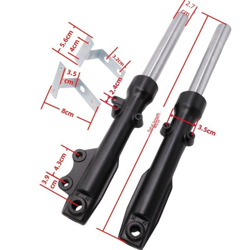 Universal Electric Motorcycle Front Shock Absorber 27/30/31mm, 370-430mm, Disc/Drum Brake