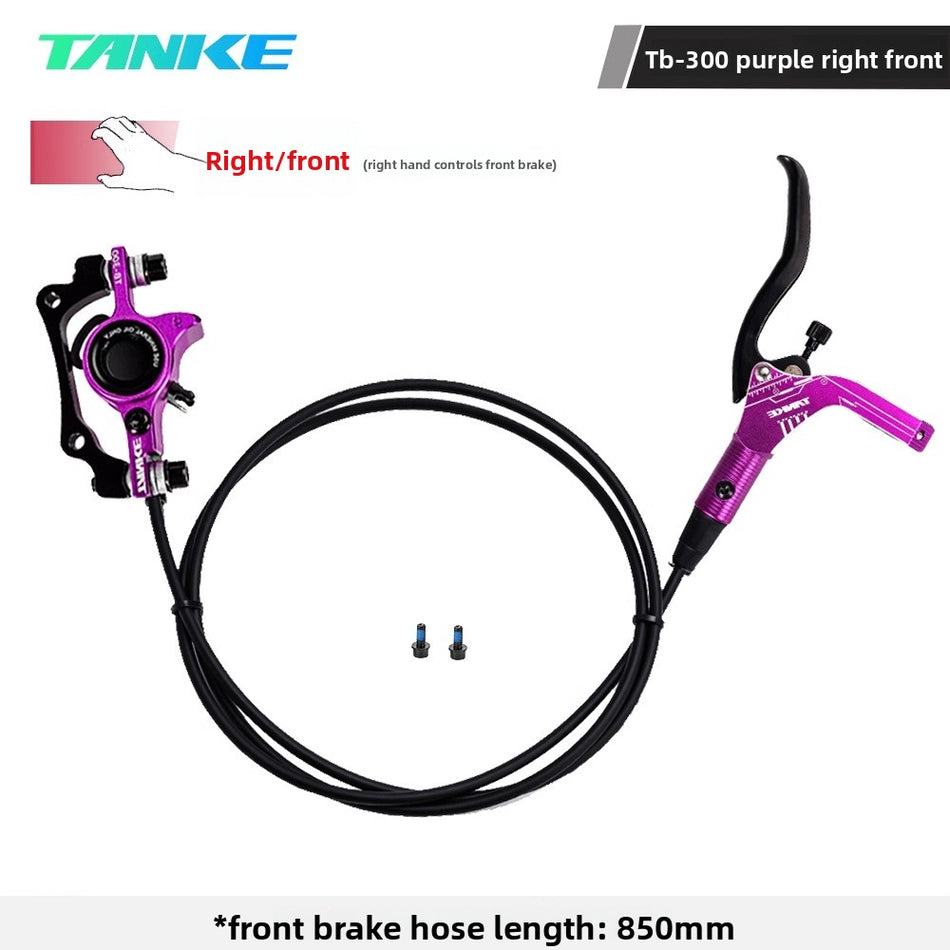UGNE Aluminum Alloy Hydraulic Disc Brake Caliper Set | High-Performance Mountain & Road Bike Brake Kit | Universal Fit (Black, Red, Blue, Purple)