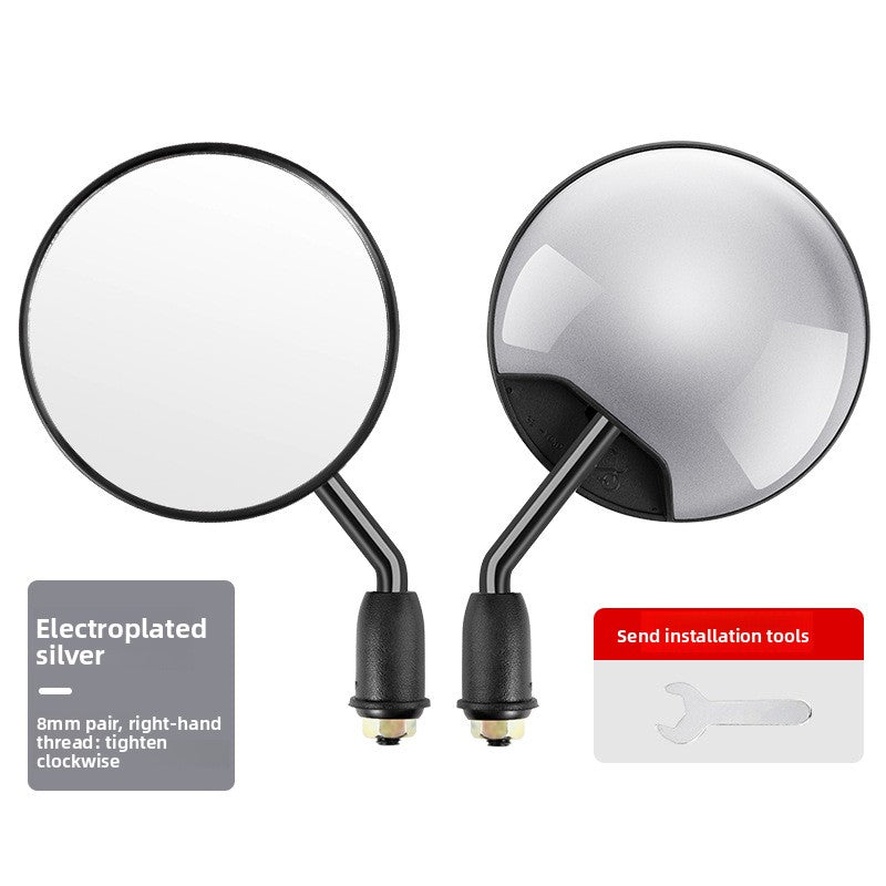 Universal 180 Adjustable Round Convex Scooter Mirror