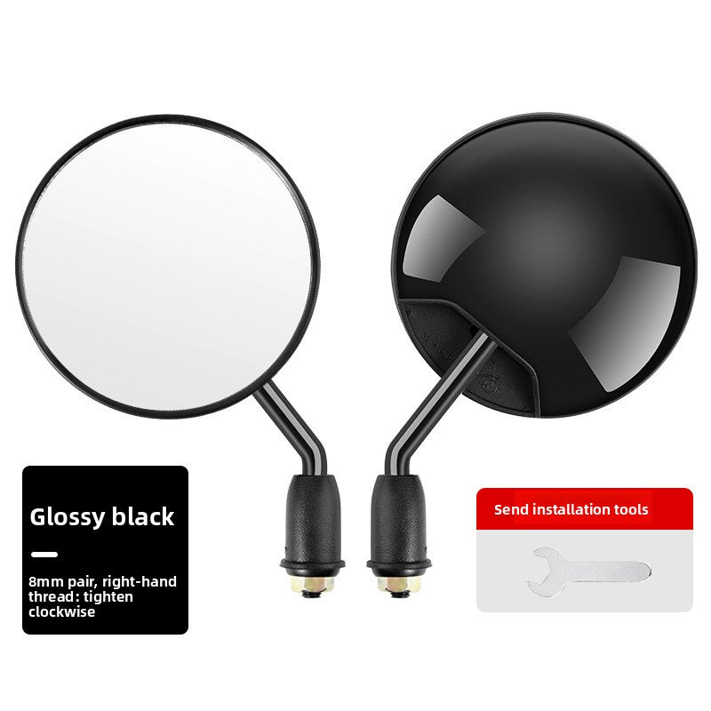 Universal 180 Adjustable Round Convex Scooter Mirror