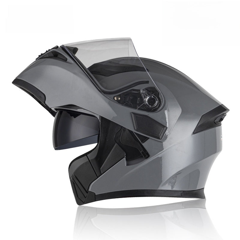 UGNE Carbon Fiber Modular Helmet - DOT Certified Dual-Lens Full-Face & Open-Face Motorcycle Gear