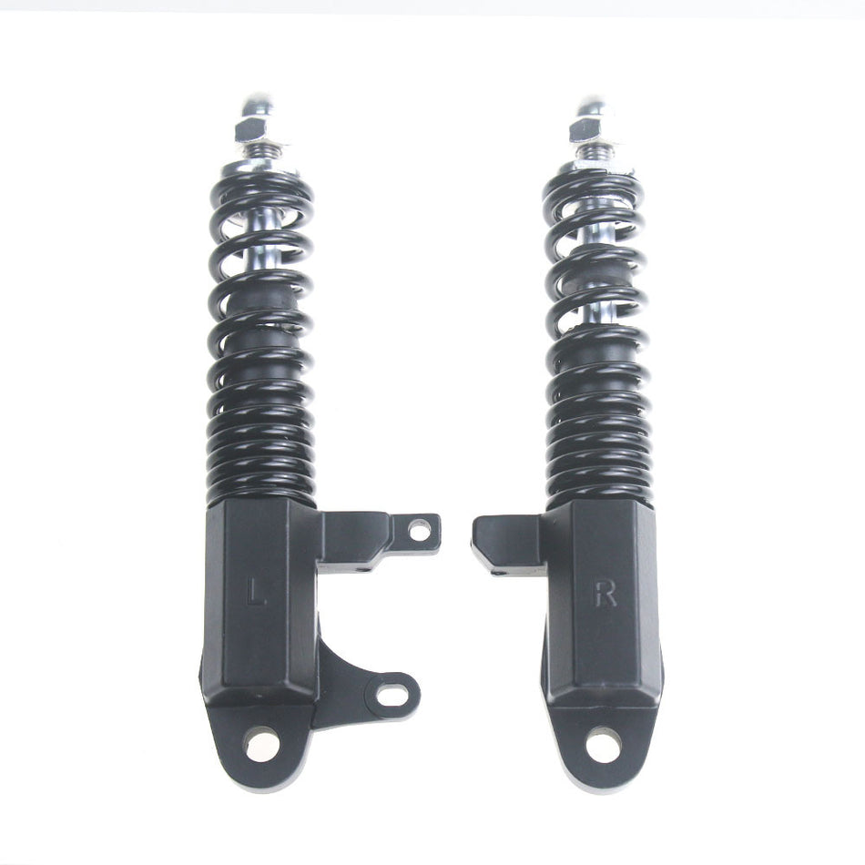 Front Wheel Hydraulic Shock Absorber for Electric Scooters ? 8? & 10? Suspension Fork with Spring, Fender & Mount Kit
