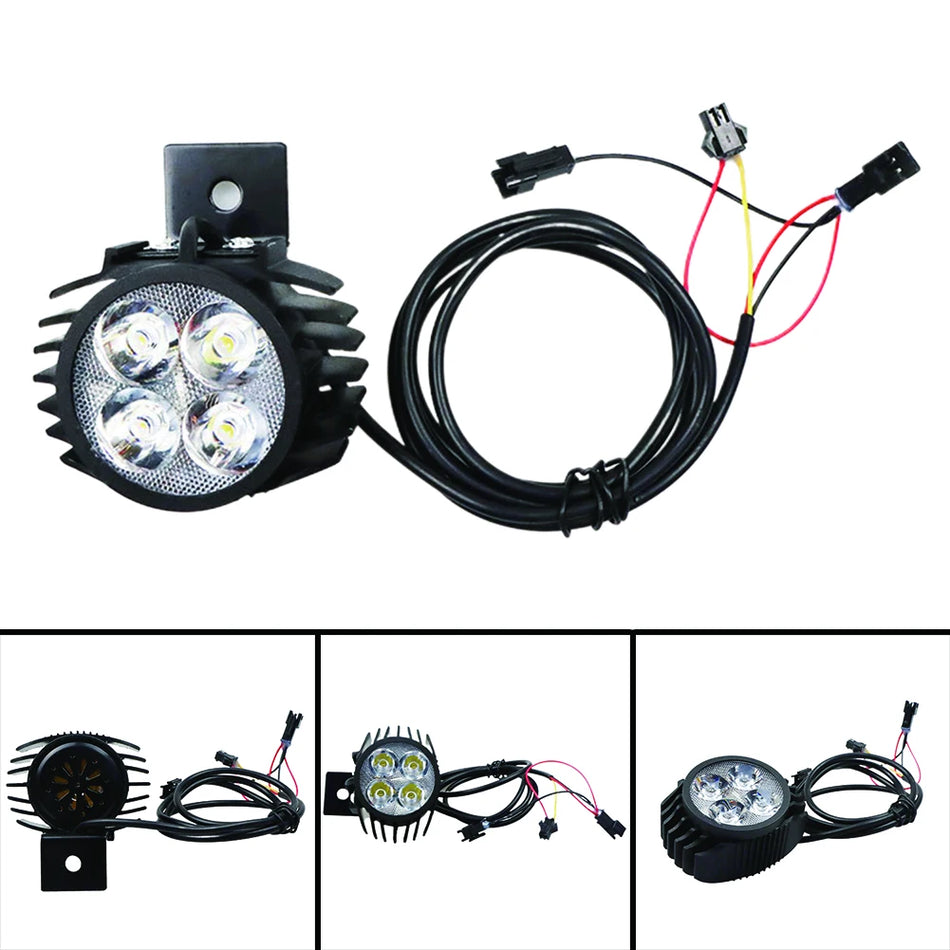 2-in-1 scooter front light and horn