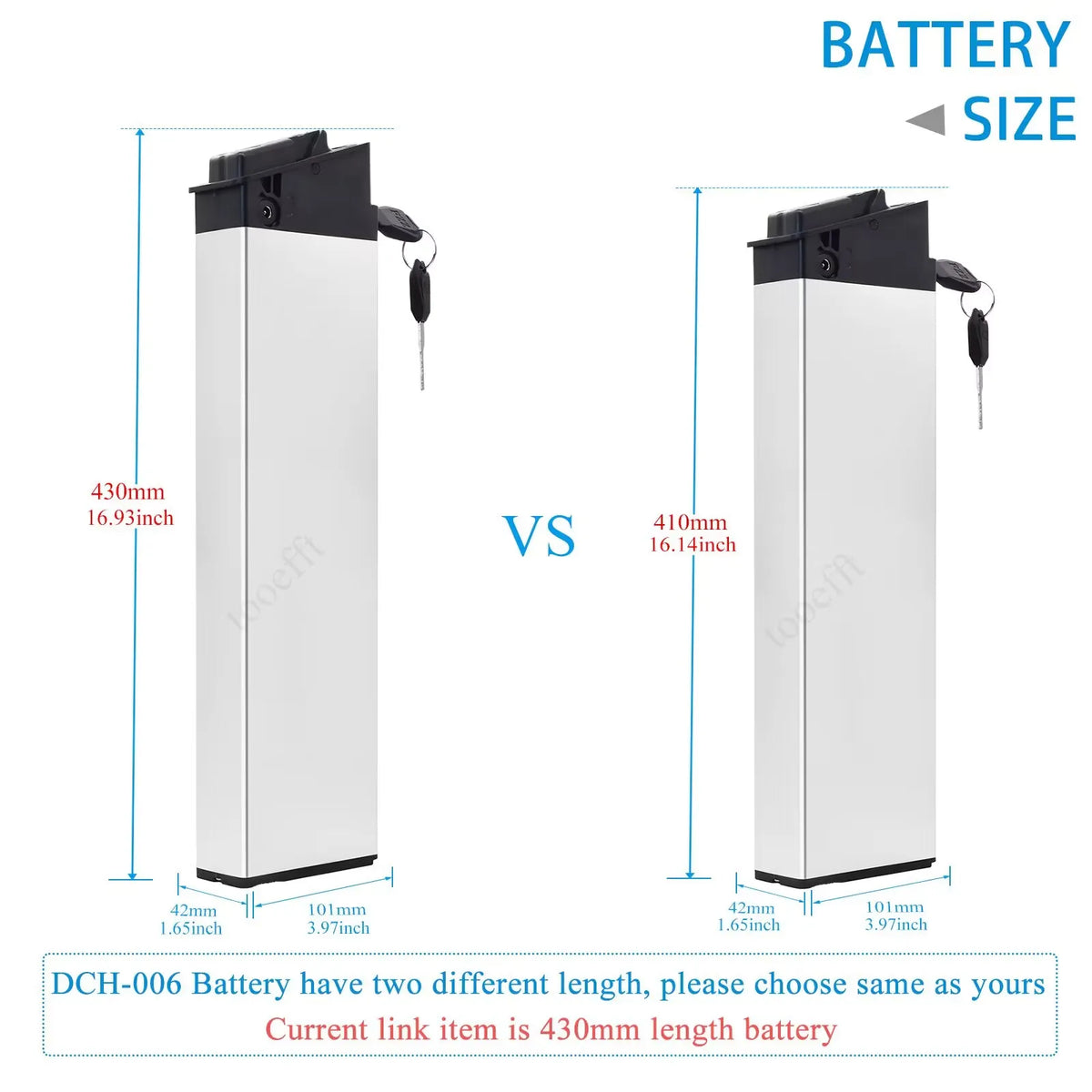20A BMS protected battery