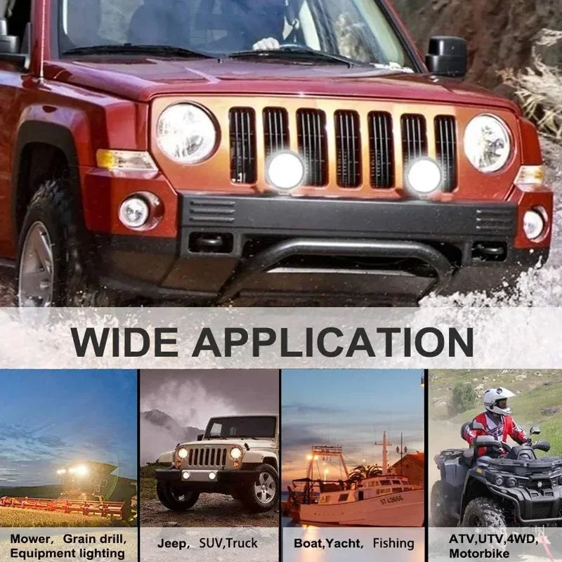 20W LED work light bar 12V 24V wide compatibility