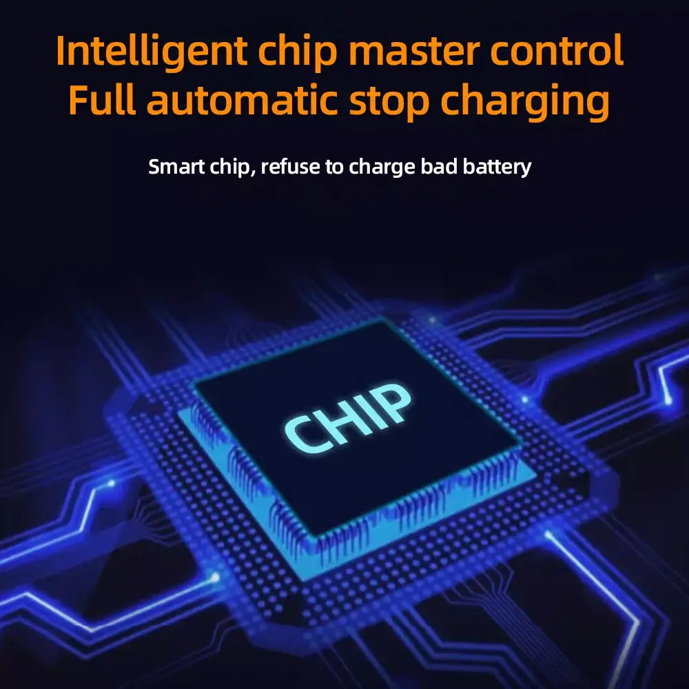 Intelligent chip master control for 20A Adjustable Fast Smart Charger 36V-84V for Li-ion & LiFePO4 (10S to 24S).