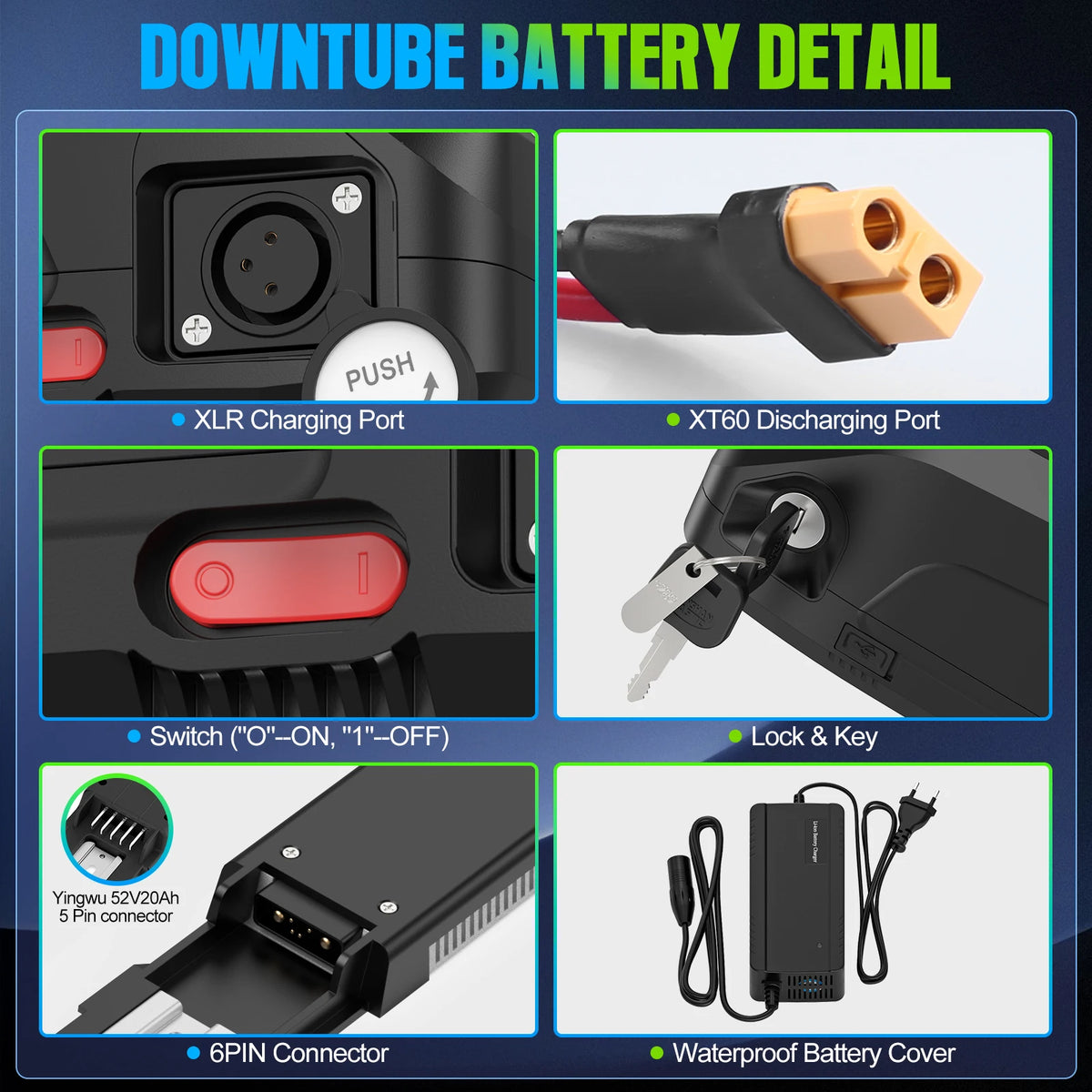21700 Cell E-Bike Battery