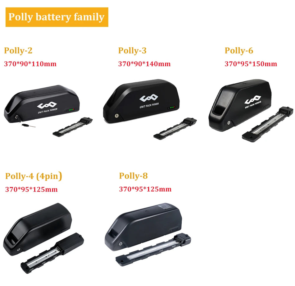 21700 E-Bike Battery Hailong Polly Mounted on Electric Bicycle