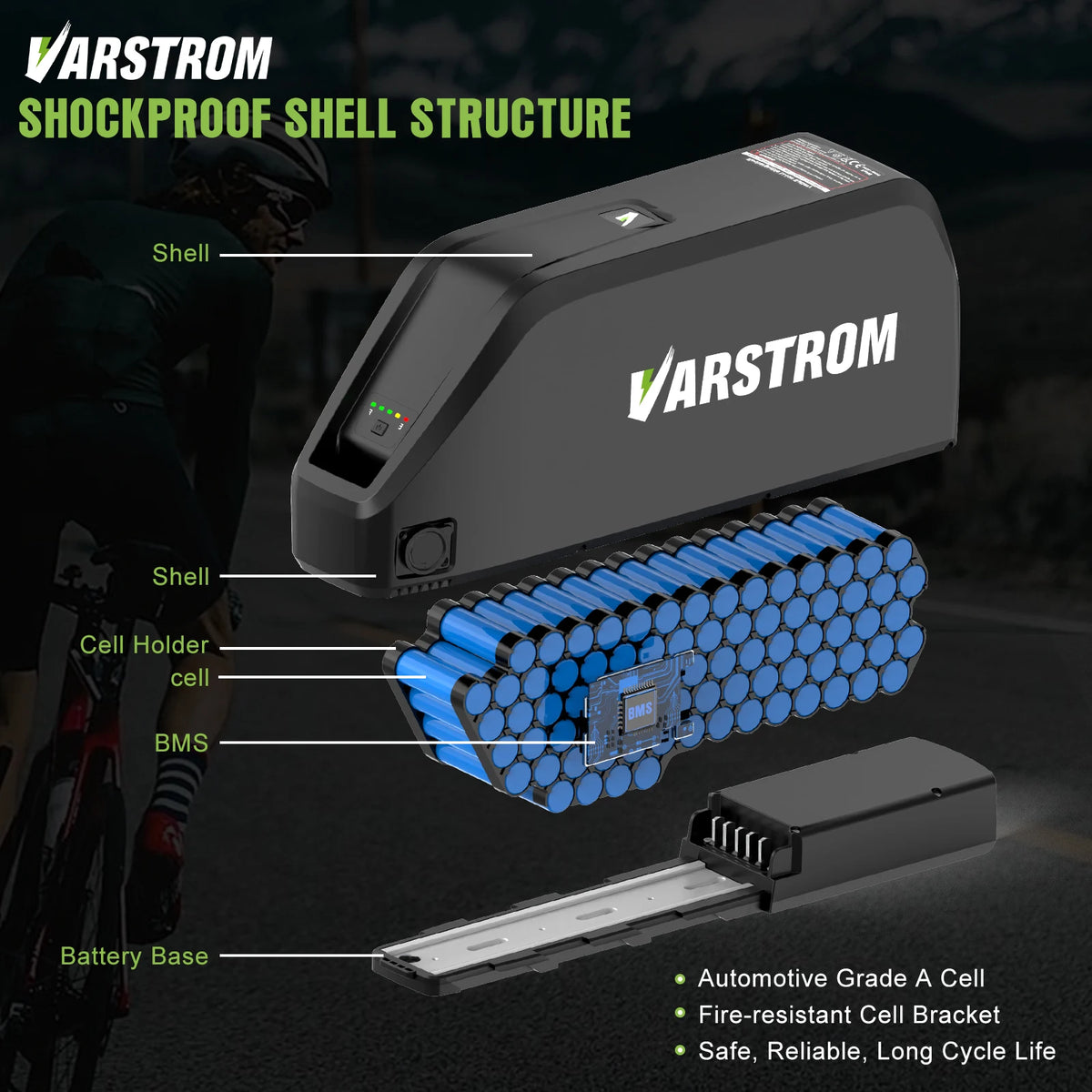 21700 Lithium Cell E-Bike Battery