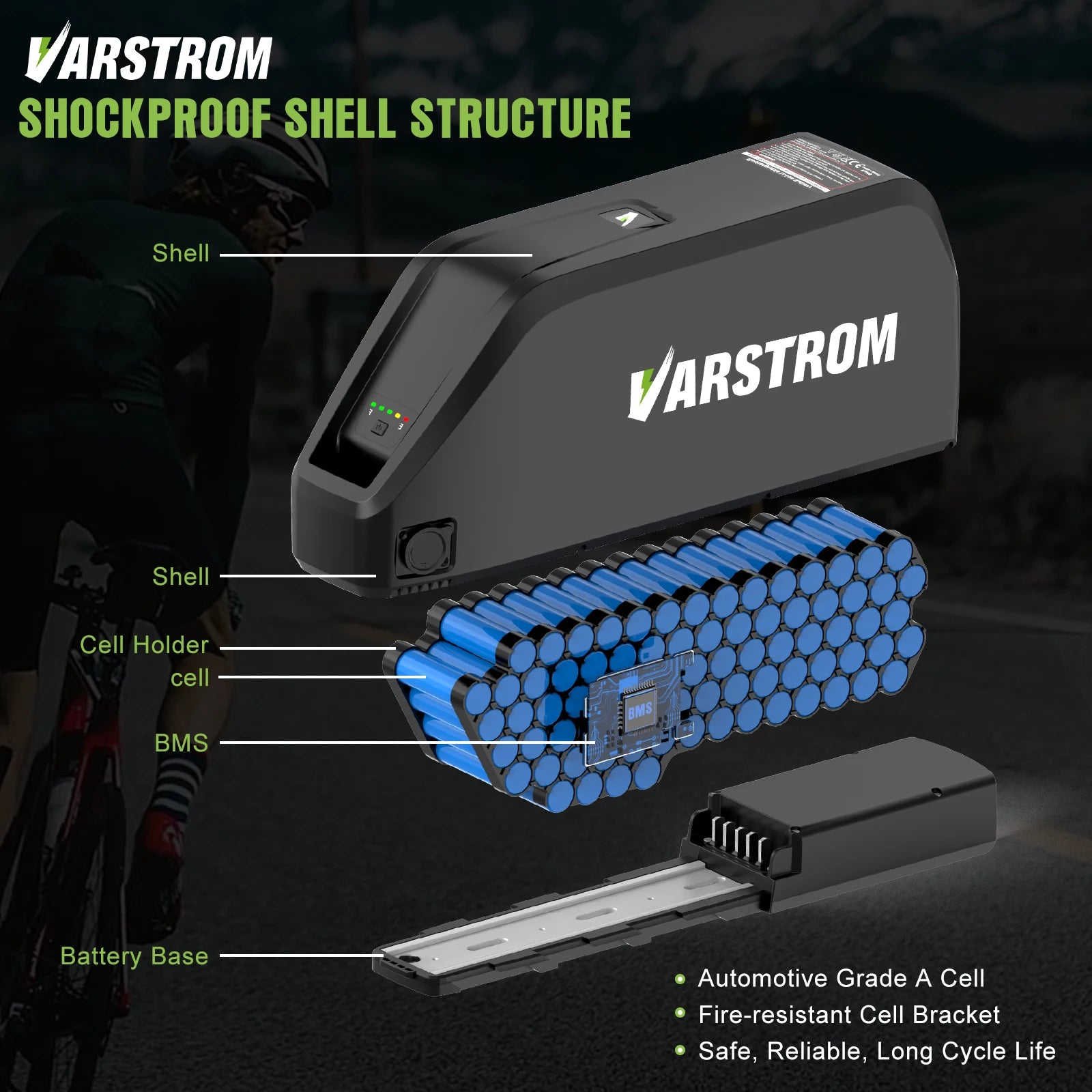 21700 Lithium Cell E-Bike Battery