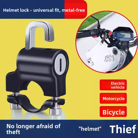 Waterproof Metal Helmet Security Lock for Bikes and Scooters