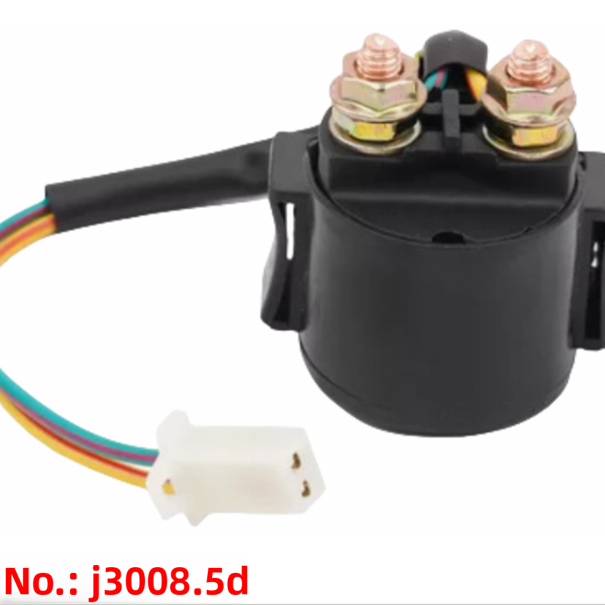 12V Universal Motorcycle Starter Relay Solenoid for GY6 & FXD Performance Ignition Relay (J3008.5, J3008.5D, J3008.5DL)