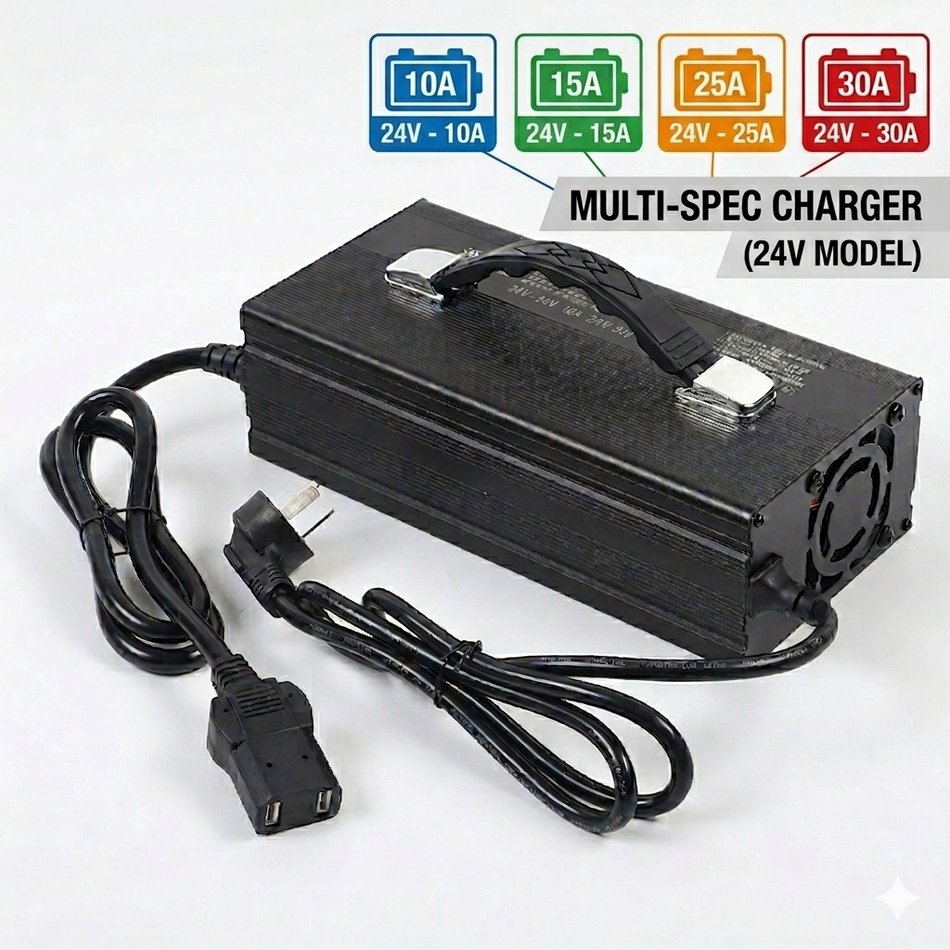 24V 36V 48V 60V 72V Multi-Voltage EV Battery Charger