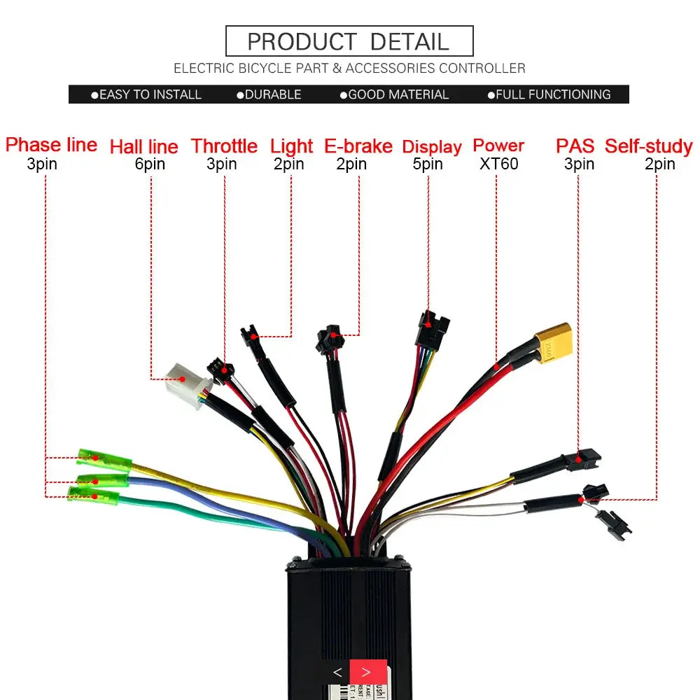 250W-1000W E-Bike Conversion Kit with NFC Intelligent Display