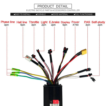 250W-1000W E-Bike Conversion Kit with NFC Intelligent Display