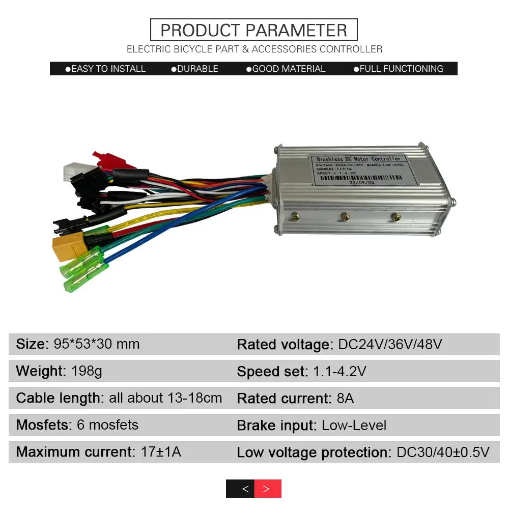 250W to 1000W electric bicycle conversion parts set.