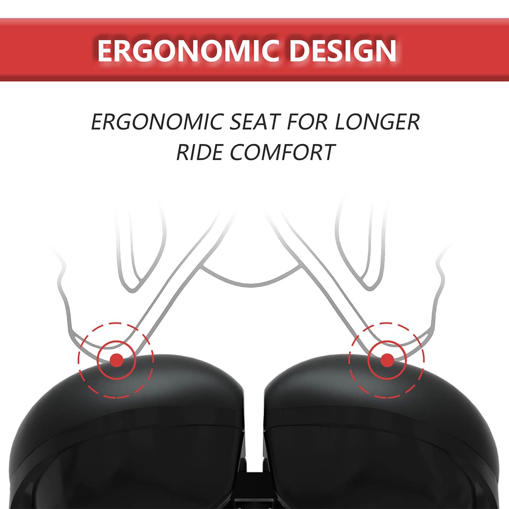   Width Adjustable Bike Seat - Comfortable Prostate Friendly Bicycle Saddle for All Bikes