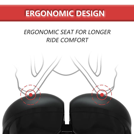  Width Adjustable Bike Seat - Comfortable Prostate Friendly Bicycle Saddle for All Bikes