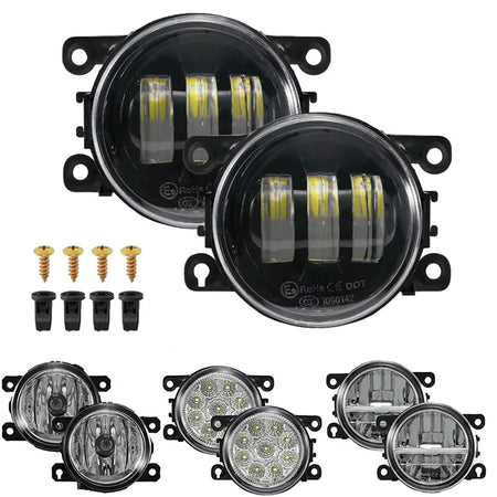   1 Pair 90mm Car Front LED Fog Lights for Honda Focus Fiesta Peugeot Citroen