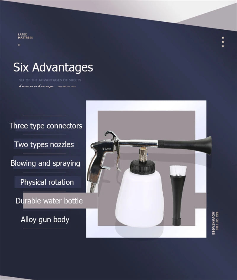   High Pressure Car Washer Tornado Cleaning Gun