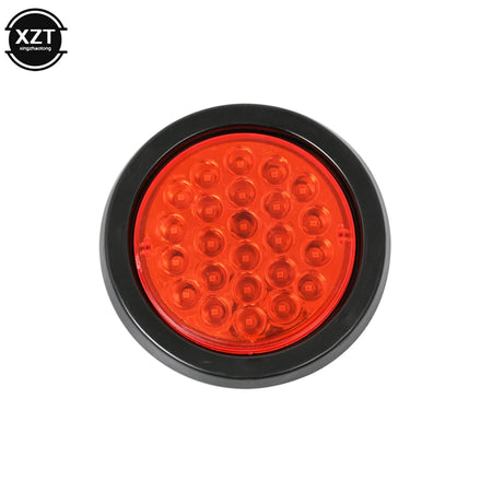   1pcs 24V 4.3" LED Round Car Rear Tail Light - Brake Stop Side Marker Indicator for Truck Trailer ATV
