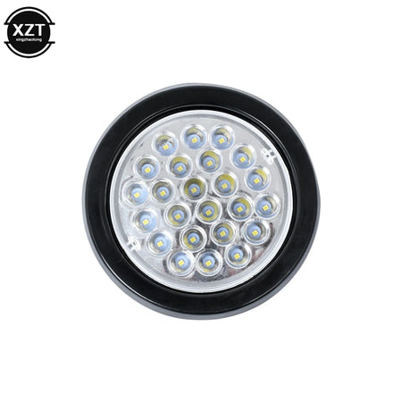   1pcs 24V 4.3" LED Round Car Rear Tail Light - Brake Stop Side Marker Indicator for Truck Trailer ATV