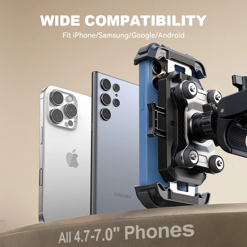   Joyroom Motorcycle Phone Holder - Anti Vibration Bike Mount for 4.7-7'' Phones