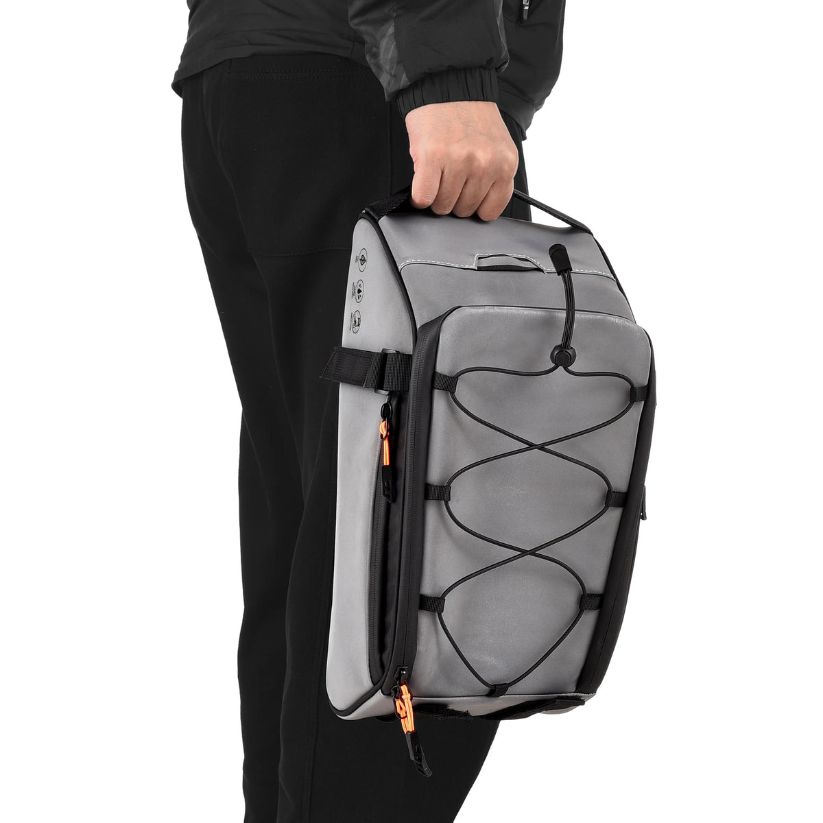   3-in-1 Waterproof Bicycle Bag with Reflective Design and Shoulder Strap