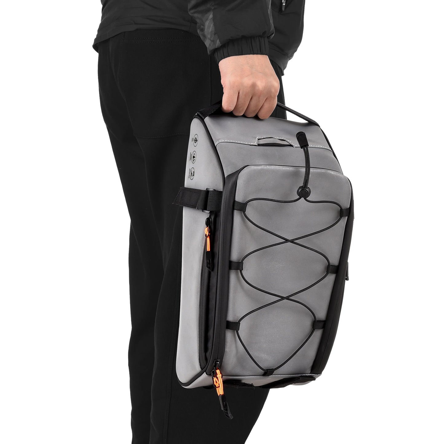   3-in-1 Waterproof Bicycle Bag with Reflective Design and Shoulder Strap