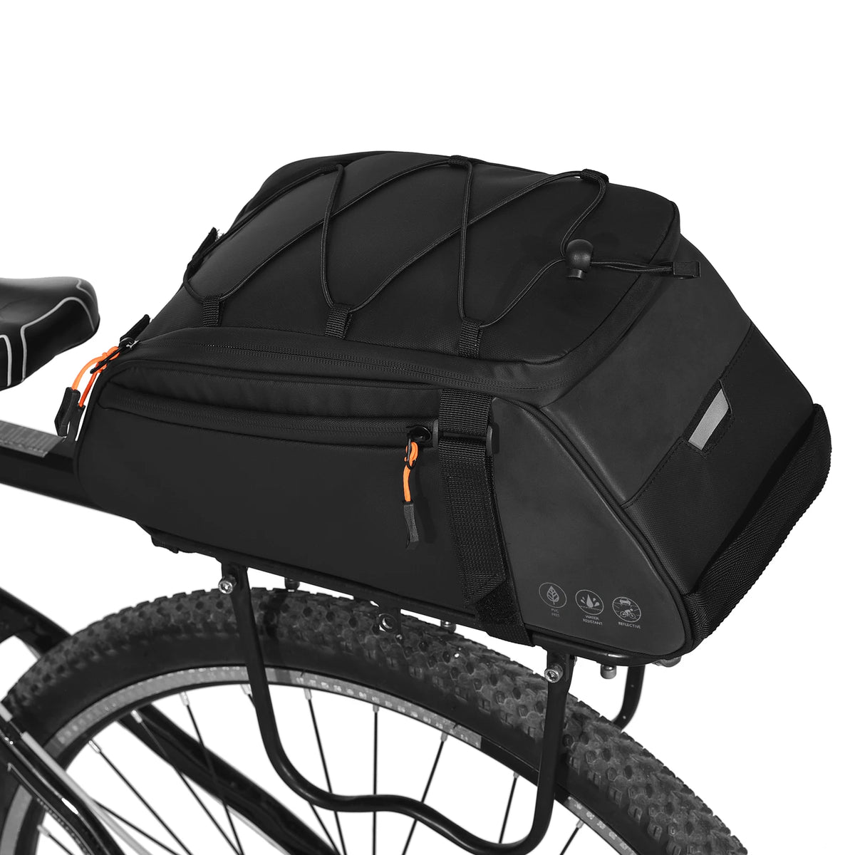   3-in-1 Waterproof Bicycle Bag with Reflective Design and Shoulder Strap
