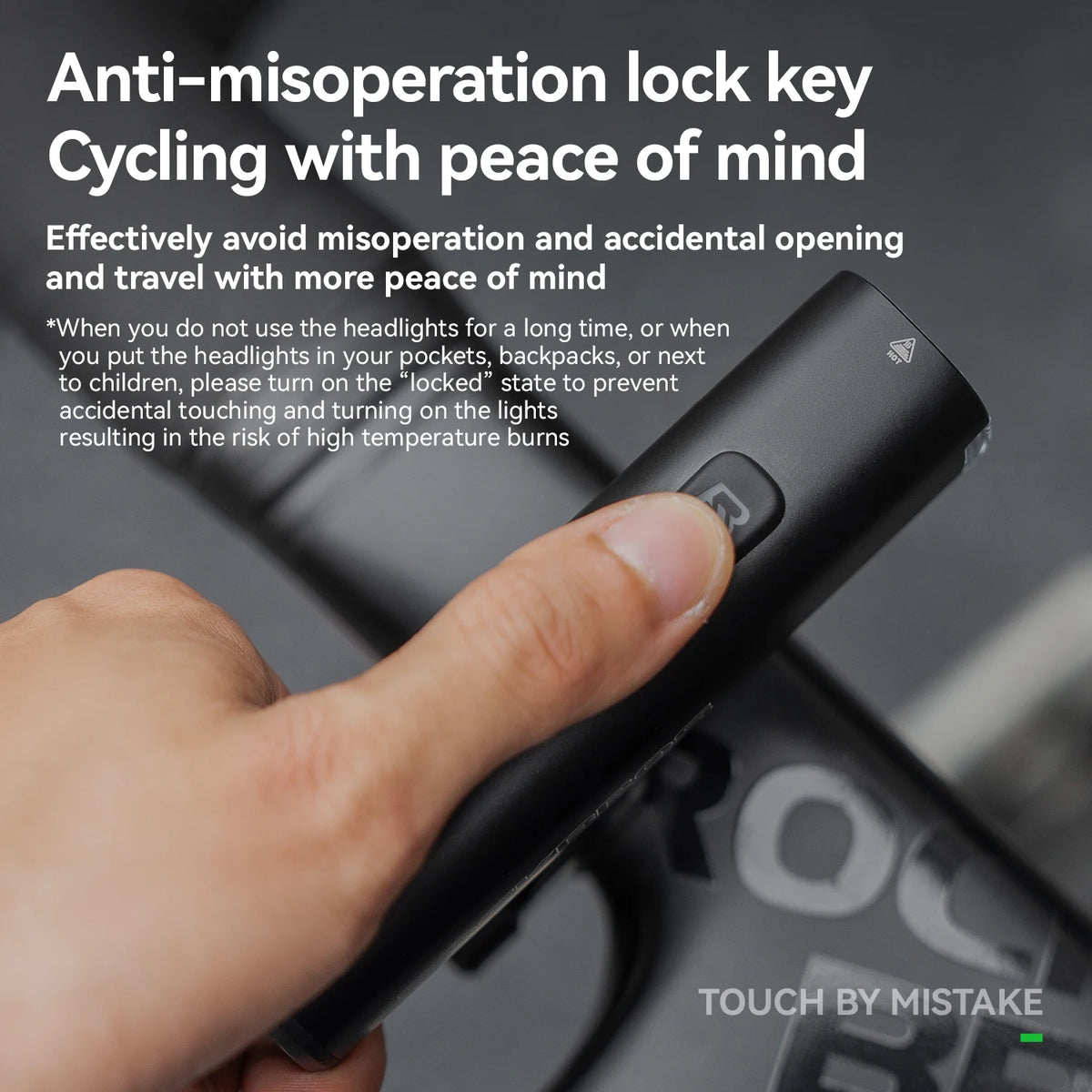   ROCKBROS Ultralight 1200LM Waterproof Aluminum Alloy Front Light