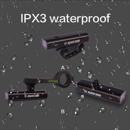   Blackbird USB Rechargeable Bike Light - 400 Lumen Front Lamp